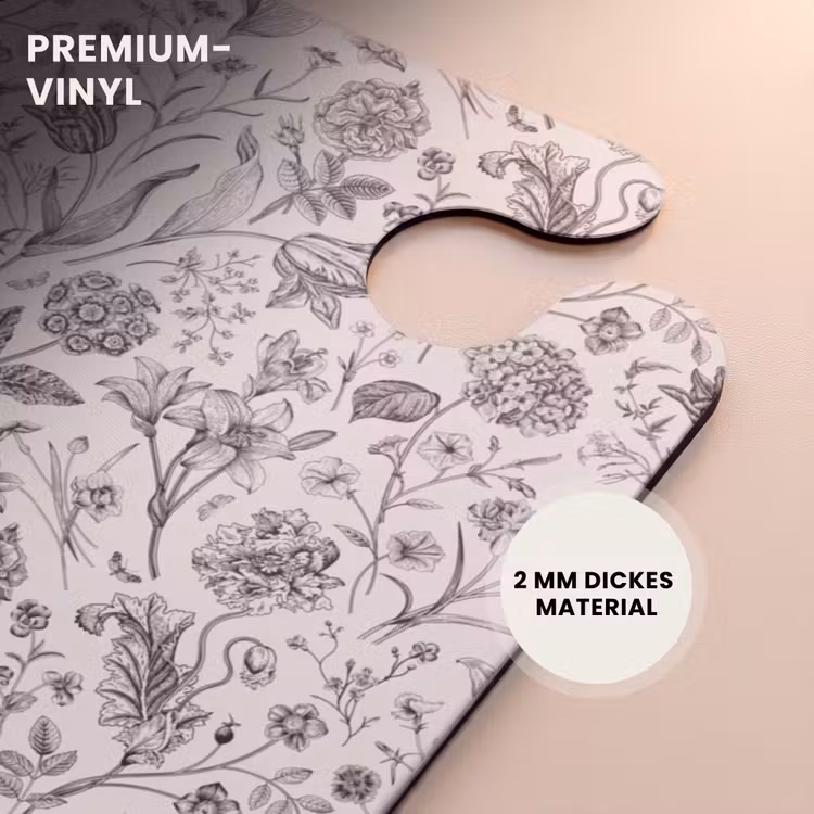 CaseSwap™ - Klassisches florales Muster in Schwarz und Weiß — 6