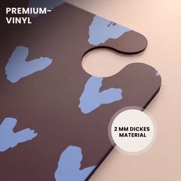 CaseSwap™ - Dunkelbrauner Hintergrund mit herzförmigen Formen — 6