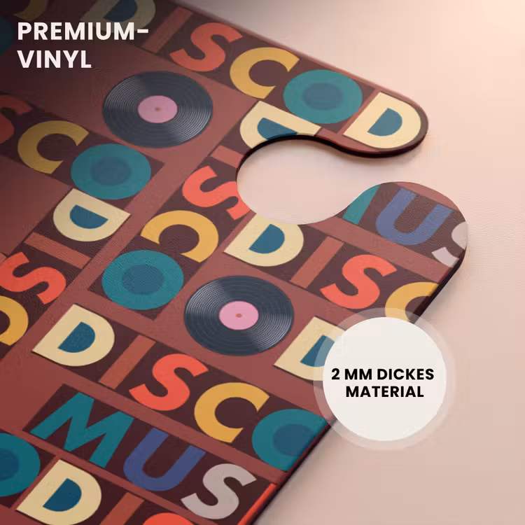 CaseSwap™ - Retro Disco 70er Jahre Textmuster bunt — 6