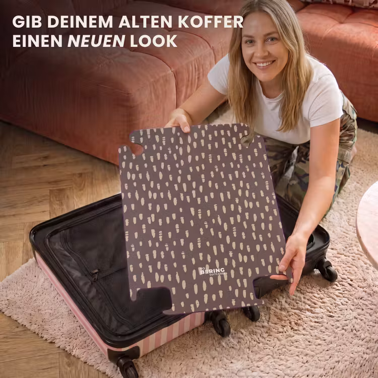 CaseSwap™ - Dunkelbrauner Hintergrund mit beigen Pinselstrichen — 3