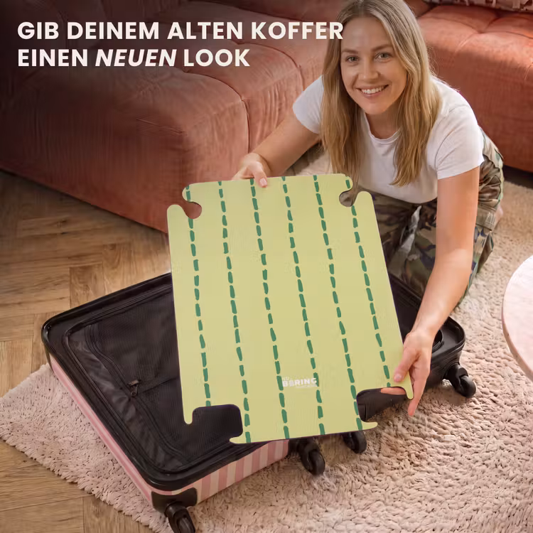 CaseSwap™ - Lindgrüner Hintergrund mit dunkelgrünen Streifen — 3
