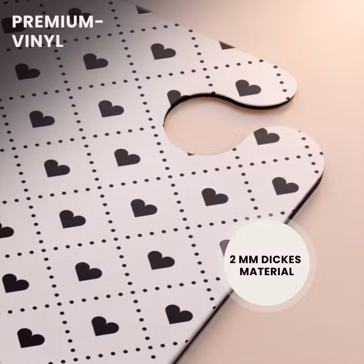 CaseSwap™ - Valentinstag Herzen Karomuster schwarz und weiß — 6