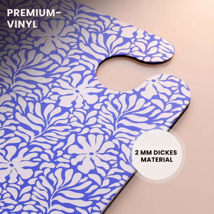 CaseSwap™ - Blumen und Blätter auf blauem Hintergrund — 6