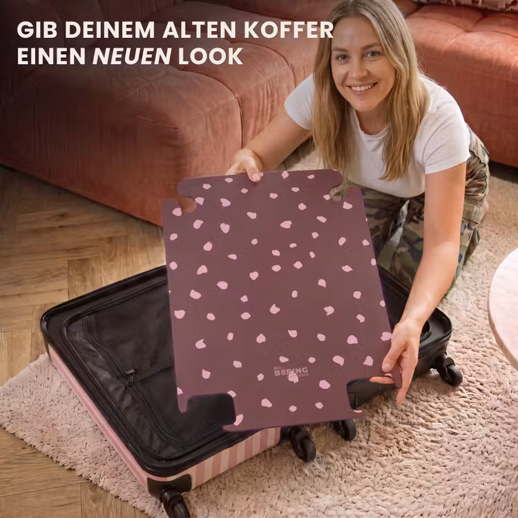 CaseSwap™ - Rosa Flecken auf burgunderrotem Hintergrund — 3