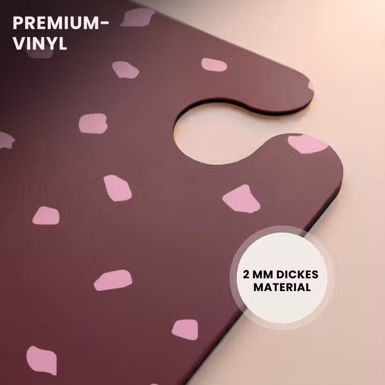 CaseSwap™ - Rosa Flecken auf burgunderrotem Hintergrund — 6