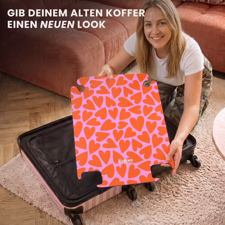 CaseSwap™ - Dichtes Muster von roten Herzen auf rosa Hintergrund — 3