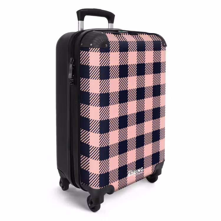 CaseSwap™ - Kariertes Schachbrettmuster in Rosa und Schwarz — 2