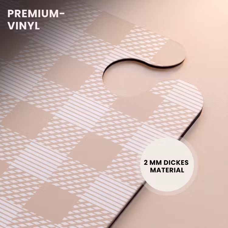 CaseSwap™ - Karomuster in Beige und Creme mit strukturierten Akzenten — 6