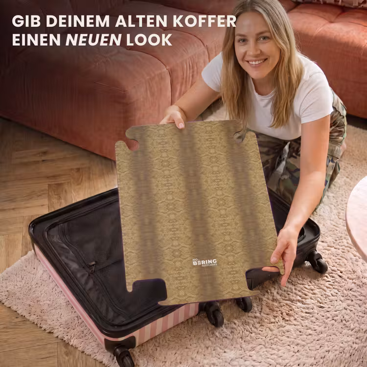 CaseSwap™ - Goldgelbe Schlangenhaut mit symmetrischer Schuppenstruktur — 3