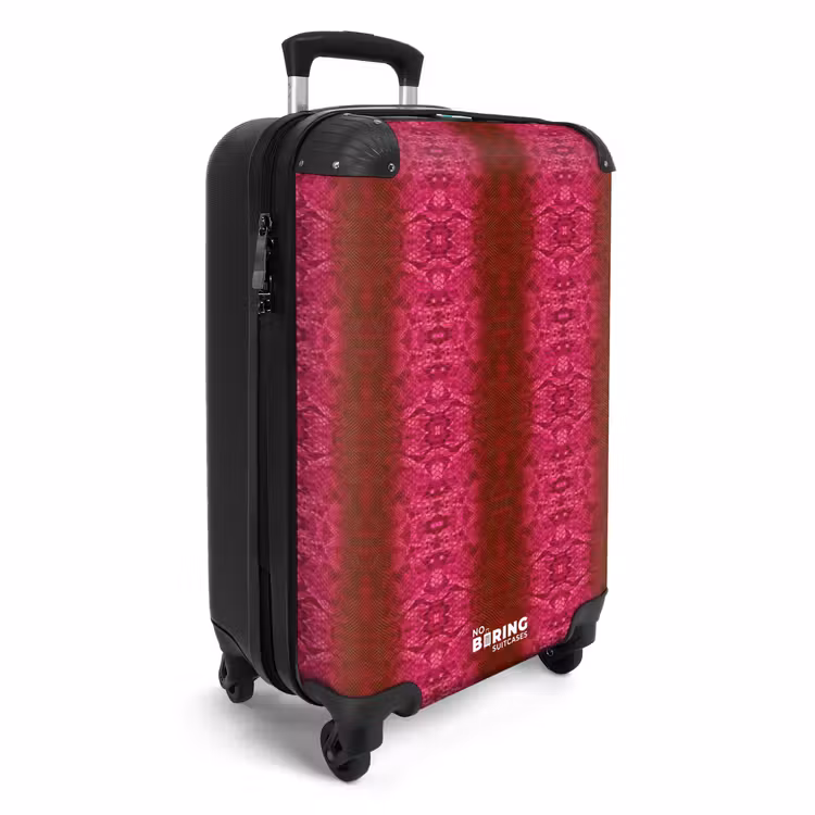 CaseSwap™ - Leuchtend rosa Schlangenhaut mit symmetrischer Schuppenstruktur — 2