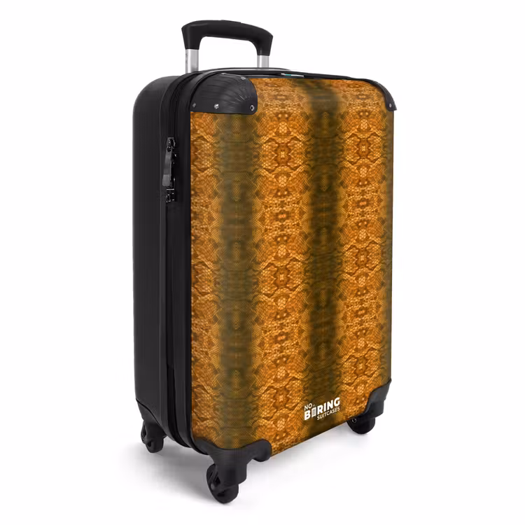 CaseSwap™ - Orangefarbene Schlangenhaut mit symmetrischer Schuppenstruktur — 2