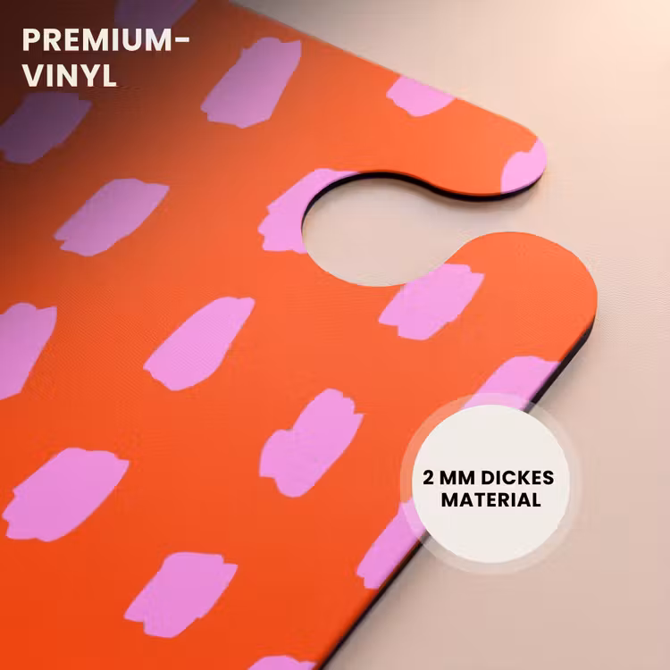 CaseSwap™ - Punktmuster in Rosa auf leuchtend rotem Hintergrund — 6