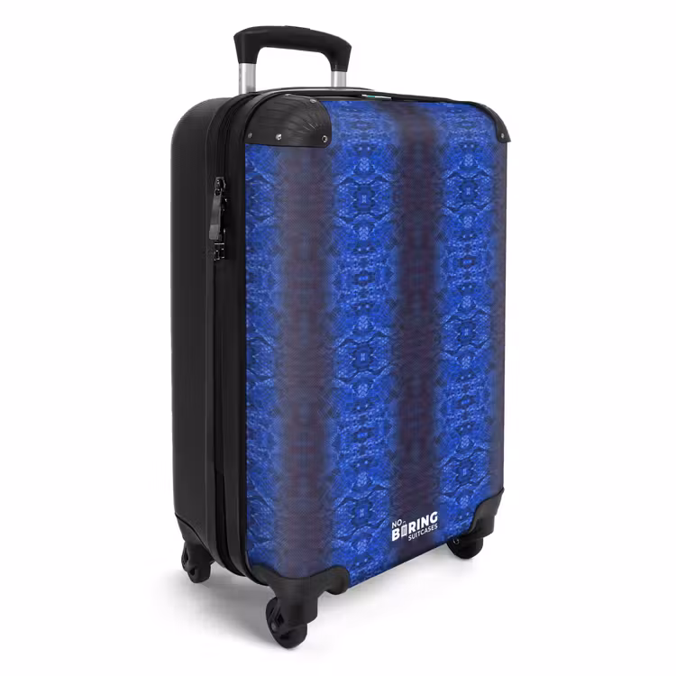 CaseSwap™ - Dunkelblaue Schlangenhaut mit symmetrischer Schuppenstruktur — 2