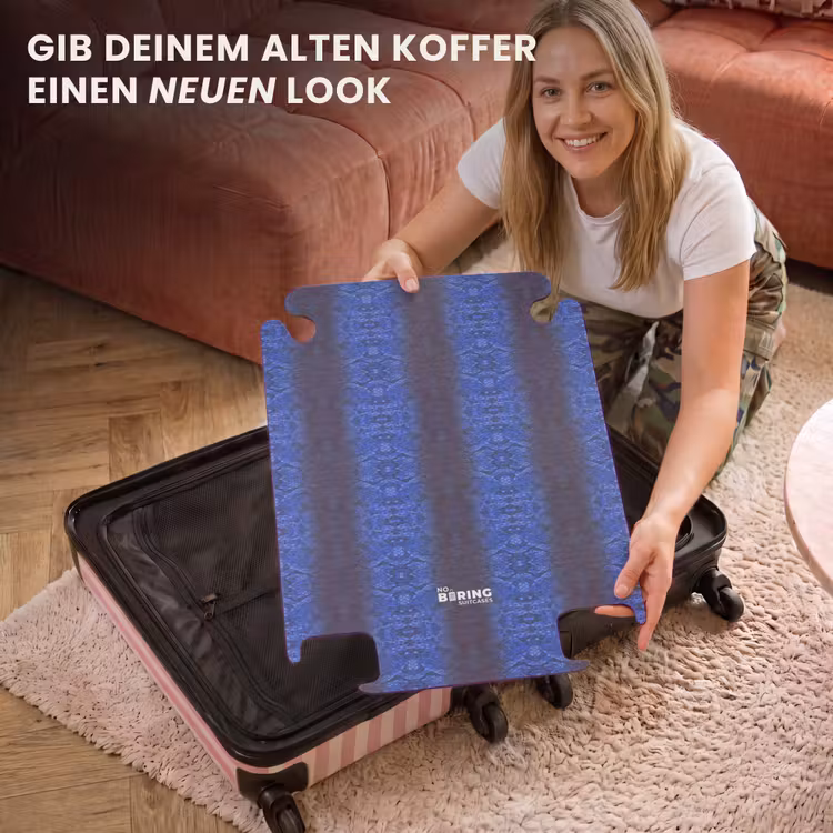 CaseSwap™ - Dunkelblaue Schlangenhaut mit symmetrischer Schuppenstruktur — 3