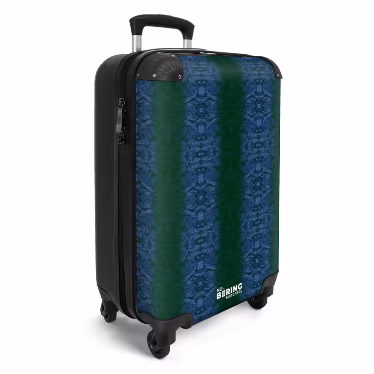 CaseSwap™ - Dunkelblaue Schlangenhaut mit symmetrischer Schuppenstruktur — 2