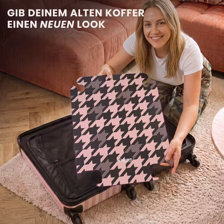 CaseSwap™ - Großes Elster-Muster in Rosa und Schwarz — 3