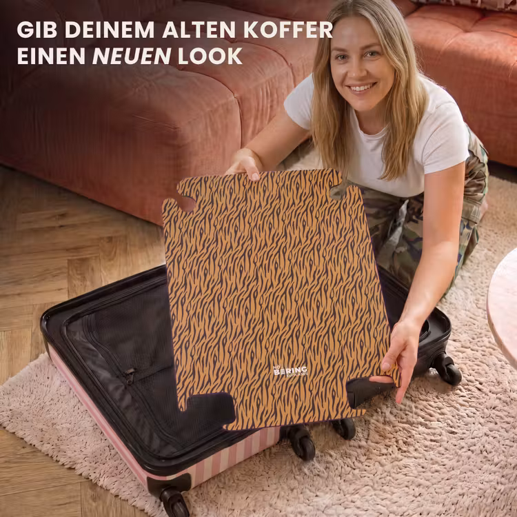 CaseSwap™ - Orangefarbene Tigerstreifen mit fließendem Muster — 3