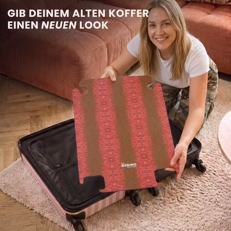 CaseSwap™ - Tiefrote Schlangenhaut mit symmetrischer Schuppenstruktur — 3