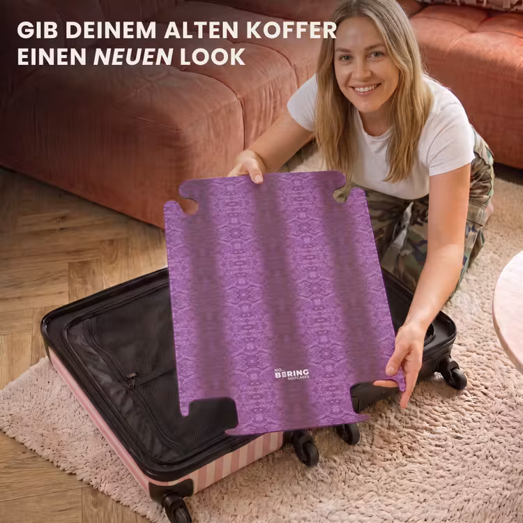 CaseSwap™ - Tiefviolette Schlangenhaut mit symmetrischen Schuppen — 3