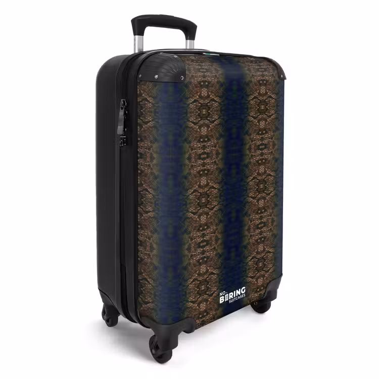 CaseSwap™ - Braun-blaue Schlangenhaut mit symmetrischer Schuppenstruktur — 2