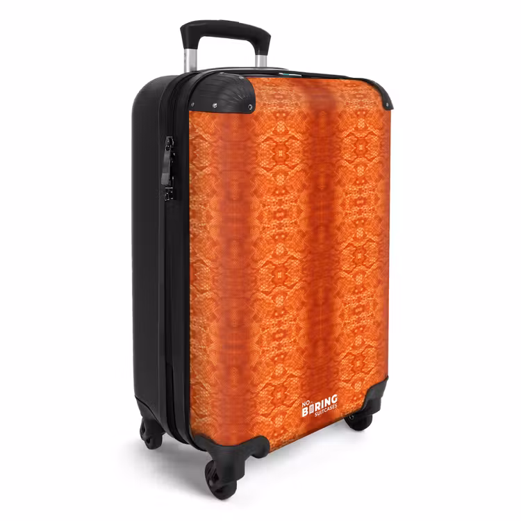 CaseSwap™ - Orangefarbene Schlangenhaut mit symmetrischer Schuppenstruktur — 2
