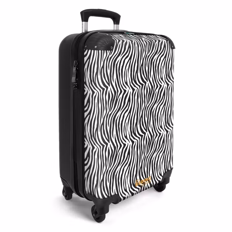 CaseSwap™ - Schwarz-weißes Zebramuster mit wellenförmigen Streifen — 2