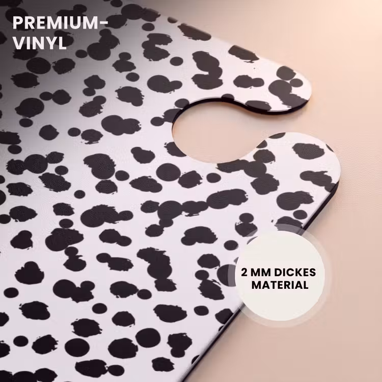 CaseSwap™ - Schwarze pinselartige Punkte auf weißem Hintergrund. — 6