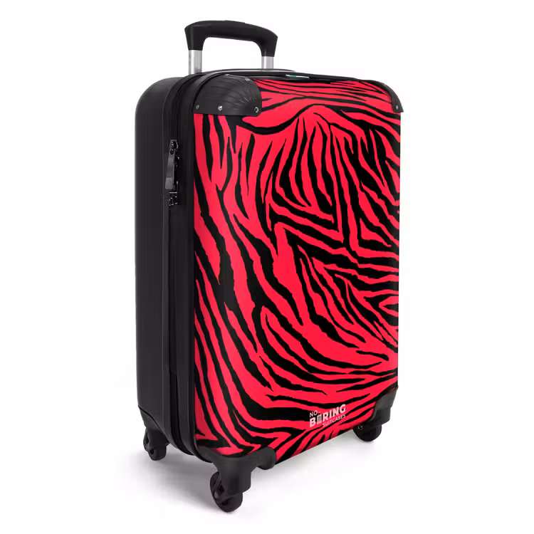 CaseSwap™ - Zebrastreifen in Schwarz auf hellrosa Hintergrund — 2
