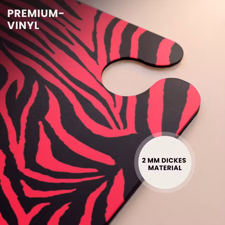 CaseSwap™ - Zebrastreifen in Schwarz auf hellrosa Hintergrund — 6