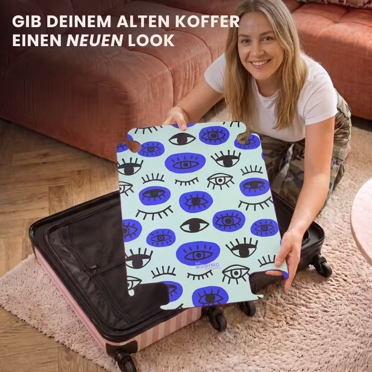 CaseSwap™ - Augenmuster in Blau und Schwarz — 3