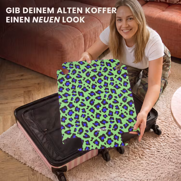 CaseSwap™ - Blaue Zwiebel Pferd Muster auf grünem Hintergrund — 3
