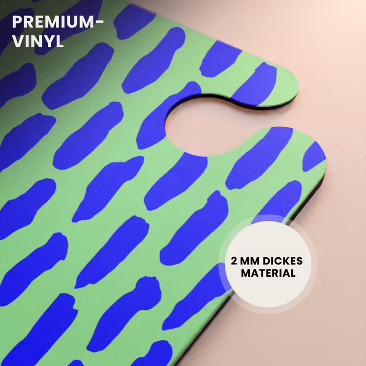 CaseSwap™ - Blaues Muster auf mintgrün — 6