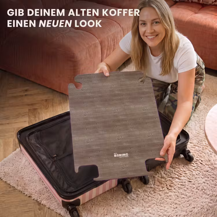 CaseSwap™ - Dunkelbraunes Holz mit horizontaler Maserung und Ästen — 3