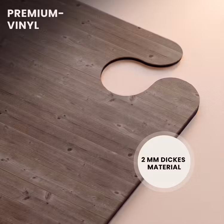 CaseSwap™ - Dunkelbraunes Holz mit horizontaler Maserung und Ästen — 6