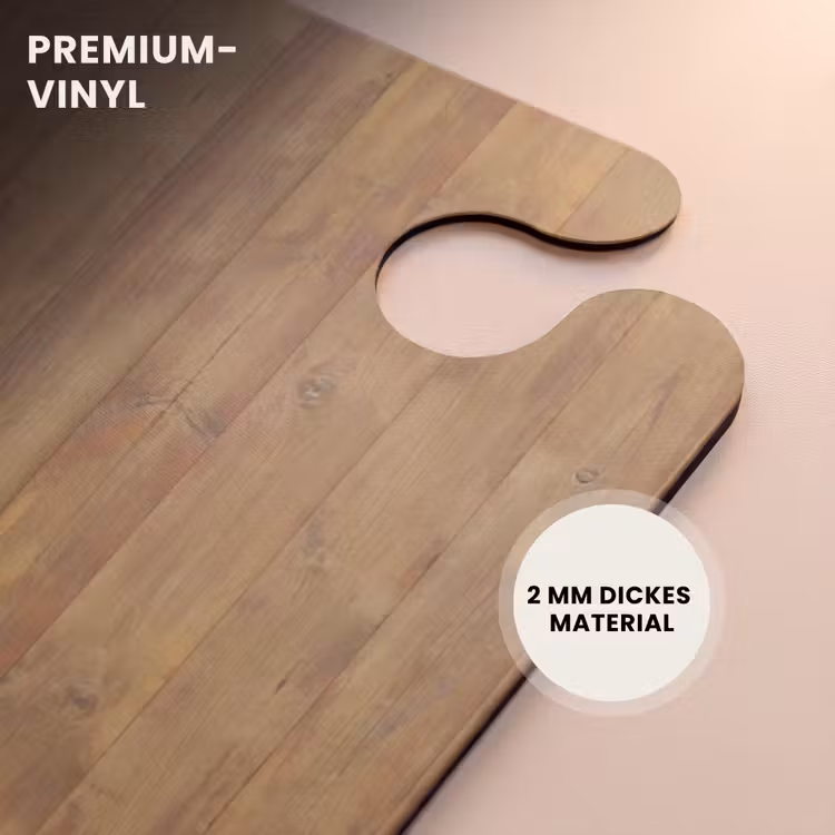 CaseSwap™ - Hellgelbe Holzplatten mit roten Akzenten und Ästen — 6