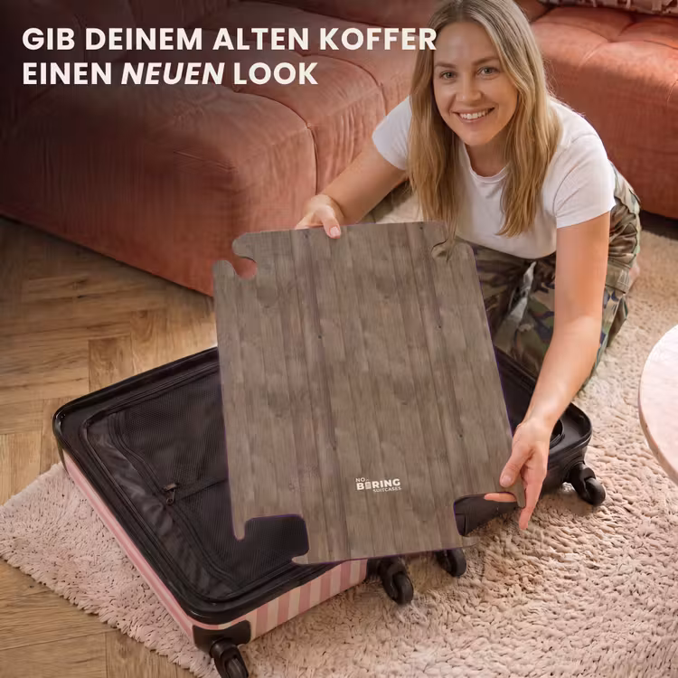 CaseSwap™ - Braune vertikale Dielen mit verwitterter Holzstruktur — 3