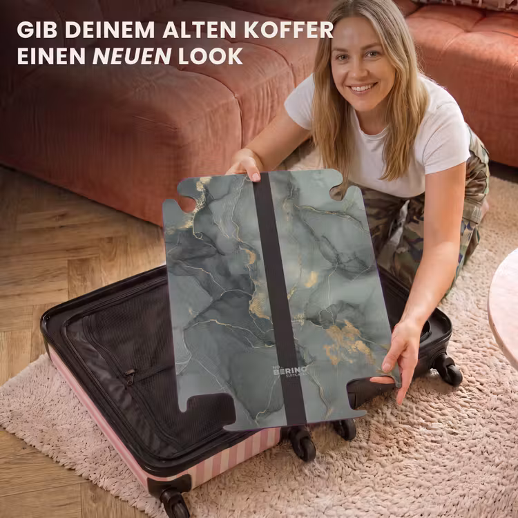 CaseSwap™ - Grüne Marmortextur mit goldenen Akzenten — 3