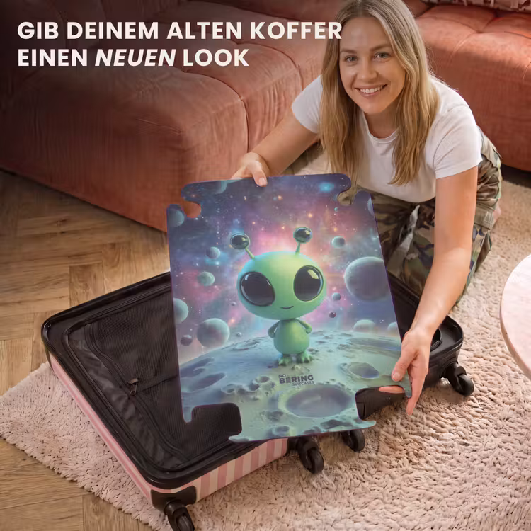CaseSwap™ - Grüner Außerirdischer auf einem Planeten — 3