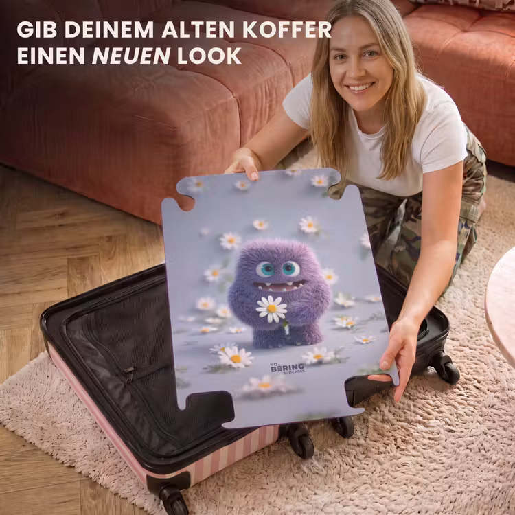 CaseSwap™ - lila Monster mit Gänseblümchen — 3
