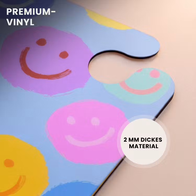 CaseSwap™ - Regenbogen-Smiley-Gesichter auf blauem Hintergrund — 6