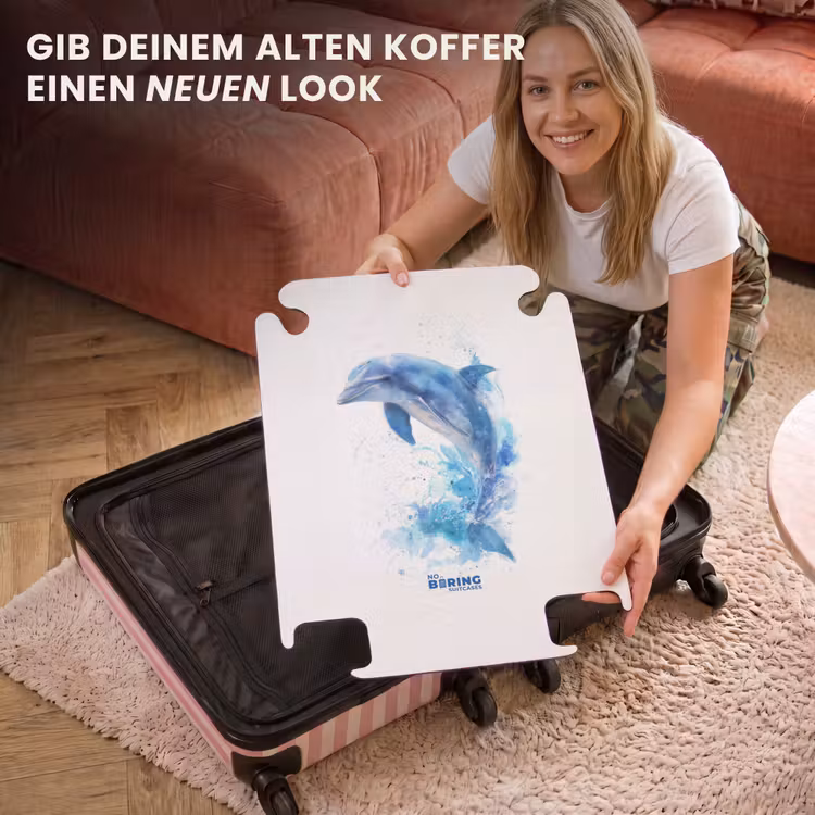 CaseSwap™ - Blauer Delphin auf weißem Hintergrund — 3