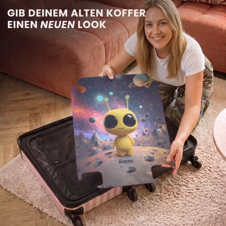 CaseSwap™ - Gelber Außerirdischer auf einem Planeten — 3