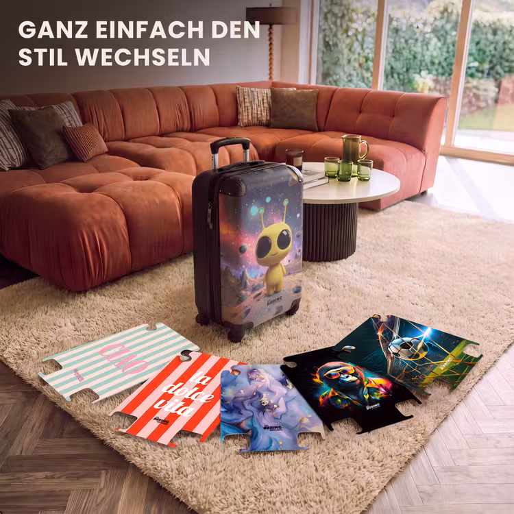 CaseSwap™ - Gelber Außerirdischer auf einem Planeten — 5