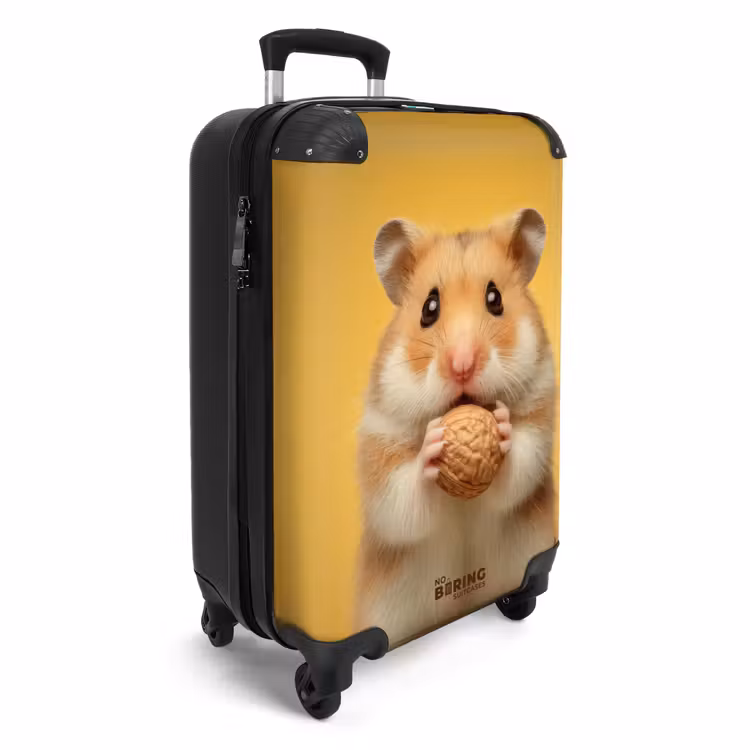 CaseSwap™ - Hamster mit einer Nuss auf gelbem Hintergrund — 2
