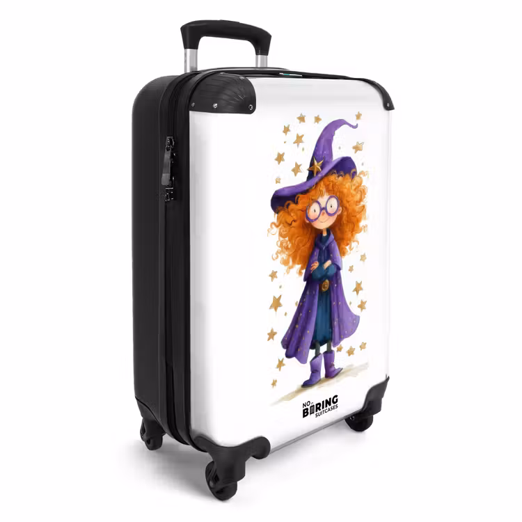 CaseSwap™ - Magische Hexe mit orangefarbenen Locken und lila Umhang — 2