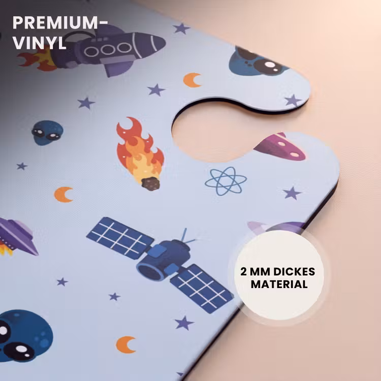 CaseSwap™ - Weltraum- und Alien-Muster auf Hellblau — 6