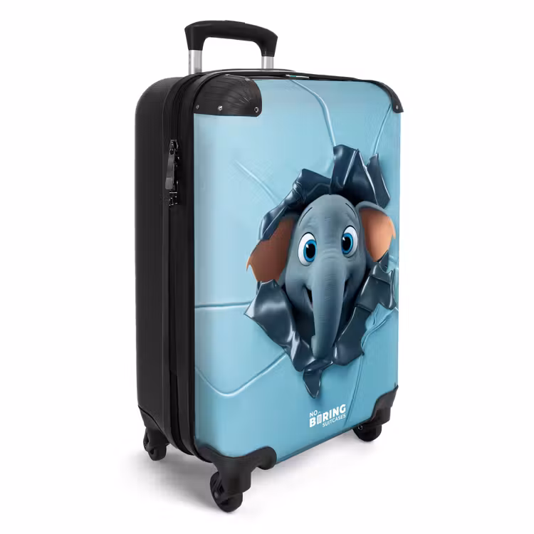 CaseSwap™ - Glücklicher Elefant schaut durch zerrissenen Hintergrund — 2