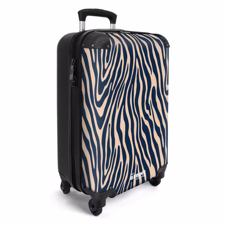 CaseSwap™ - Zebra - Muster - Blau - Beige — 2