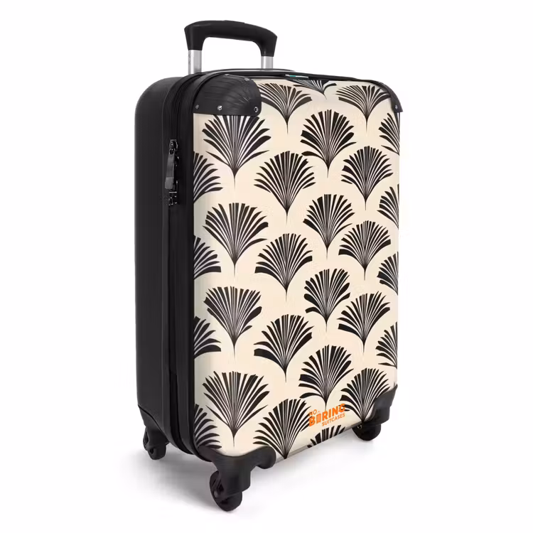 CaseSwap™ - Fächer - Botanisch - Schwarz - Beige — 2
