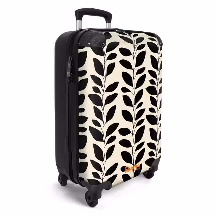CaseSwap™ - Botanisch - Muster - Schwarz - Beige — 2